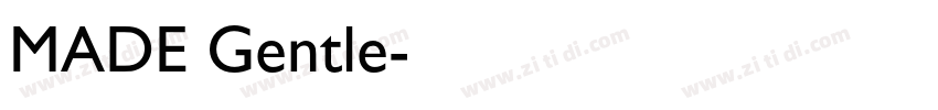 MADE Gentle字体转换